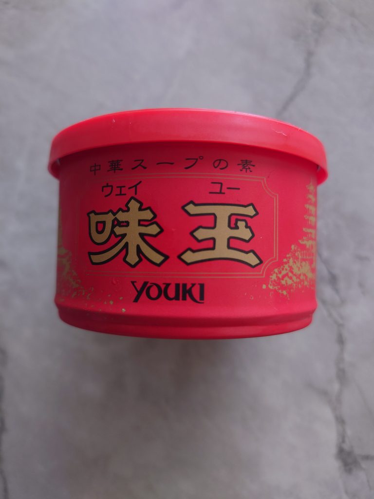 Container of Weiyu (味玉), a Chinese-style seasoning paste.
