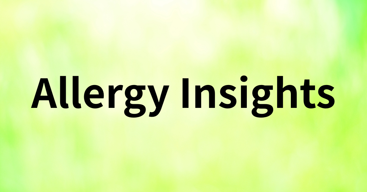 Eye-catching image for Allergy Insights